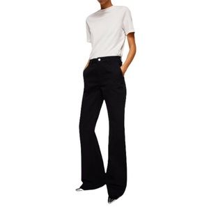 NWT High rise black flare bottom jeans
